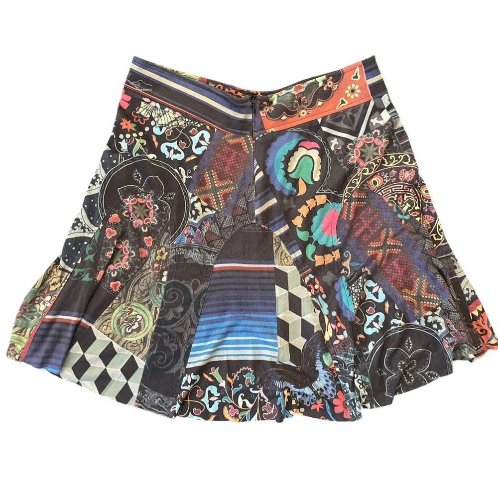 Multicolor Desigual abstract Patterned Women's Sk… - image 1